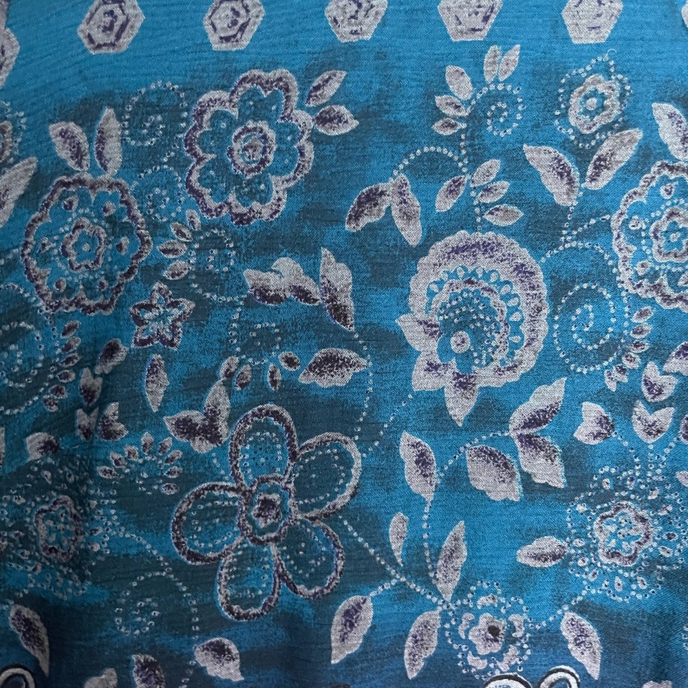 18 Women’s petite turquoise and teal beaded dress - Picture 5 of 10